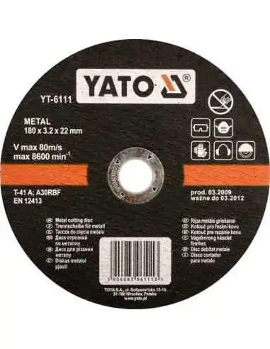 YATO TARCZA DO CIĘCIA METALU 125x1,2x22mm 5923