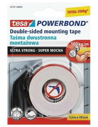 TESA TAŚMA POWERBOND 1,5m x 19mm ULTRA STRONG