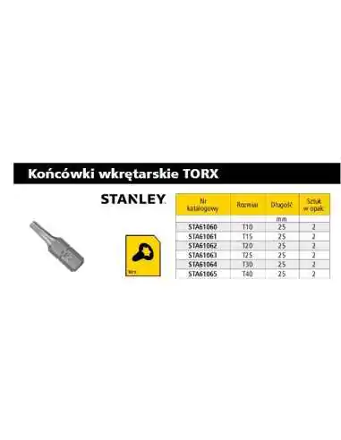 STANLEY KOŃCÓWKA TORX T40 x 25mm /2szt.